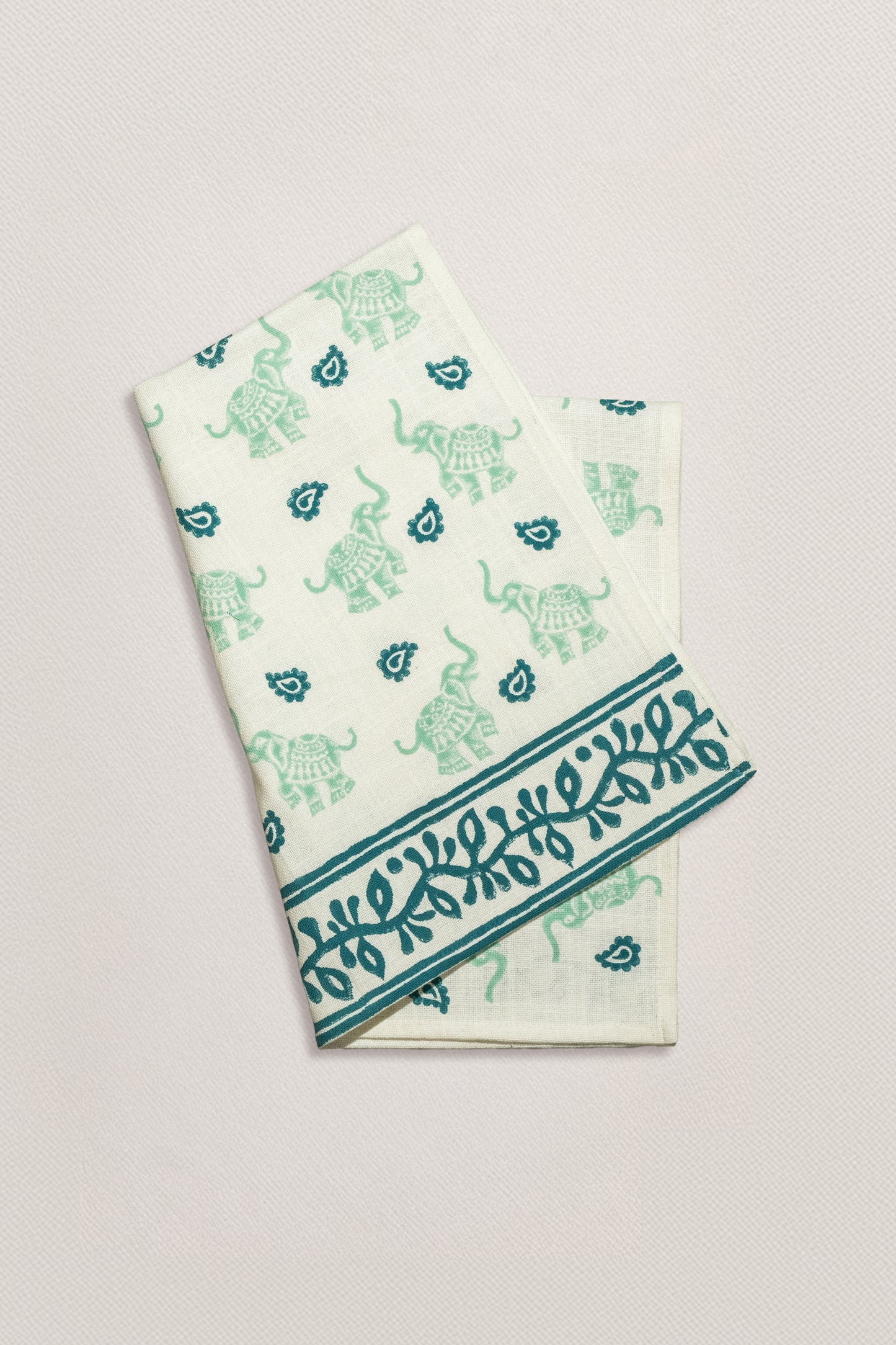 Happy Elephants (Dark & Light Green)