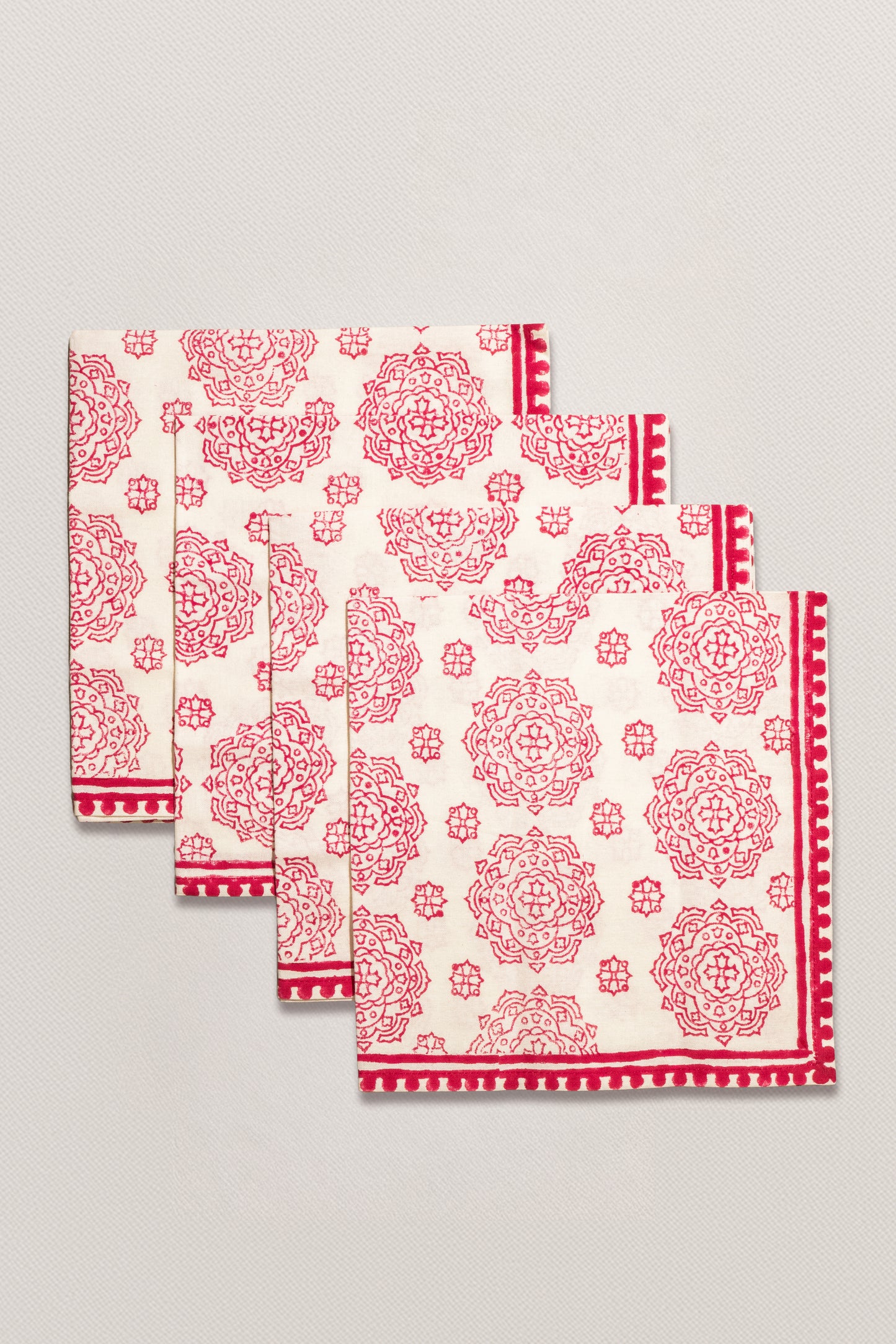 Napkins - Tulip Wheels (Pomegranate)