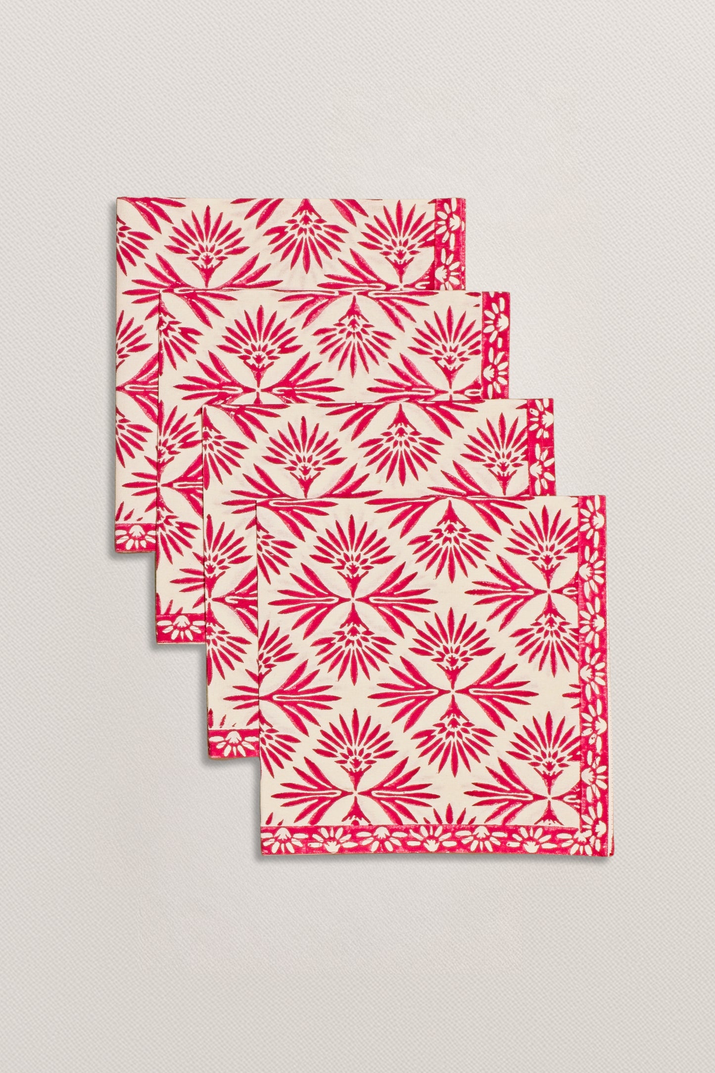 Napkins - Palm Reflections (Pomegranate)