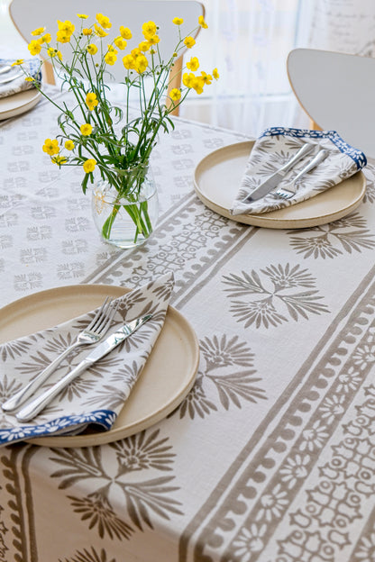 Tablecloth - Palm Reflections (Truffle)